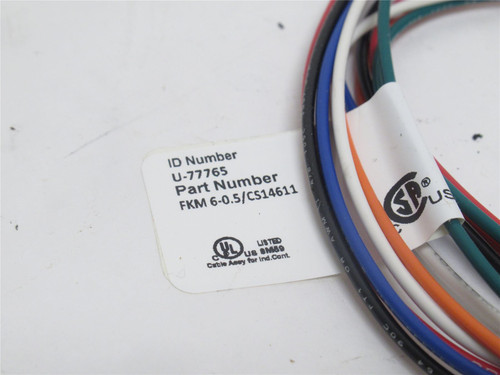 Turck U-77765; Female Receptacle FKM 6-0.5/CS14611