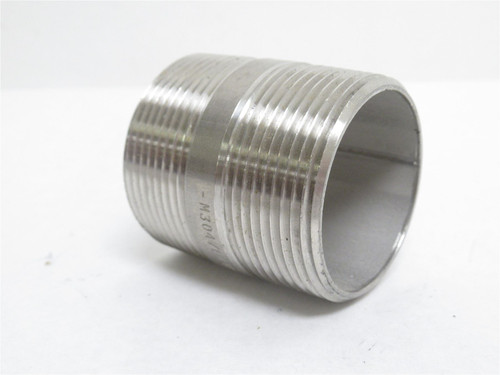 Industry-Std 1XBA3; Pipe Nipple SS-304; 1-1/4 NPT; 2" Long