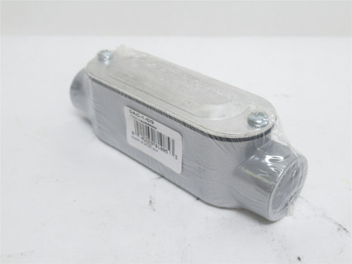 Red Dot DAC-1-CG; Conduit Body W/Cover; Gasket; 1/2NPT