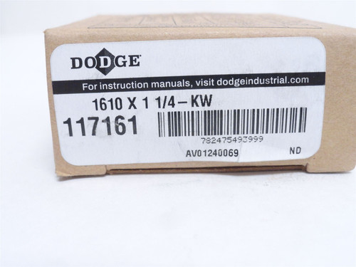 Dodge 1610x1-1/4-KW; Taper Lock Bushing 117161; 1-1/4"ID