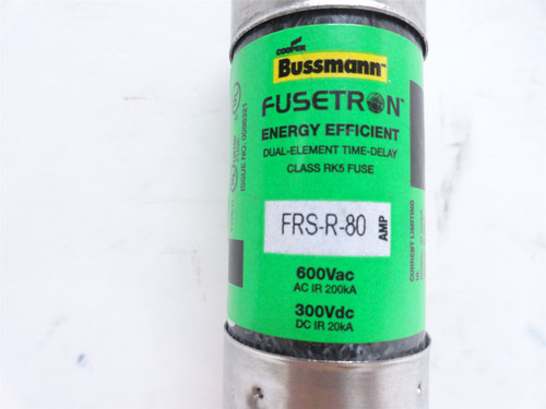 Bussmann FRS-R-80; Time Delay Fuse; 80A; 600VAC