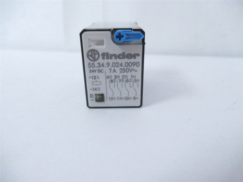 Finder 55.34.9.024.0090; Relay 7A 250V Coil 24VDC
