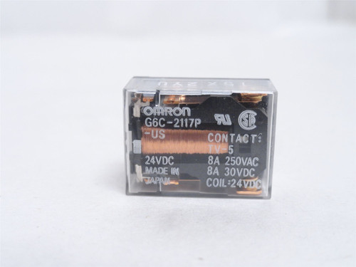 Omron G6C-2117P-US-DC12; Relay; GP; 8A; 380VAC; Coil: 12VDC