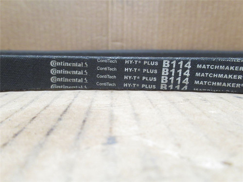 Continental B114; V-Belt; 117" Long x 21/32" Top Width