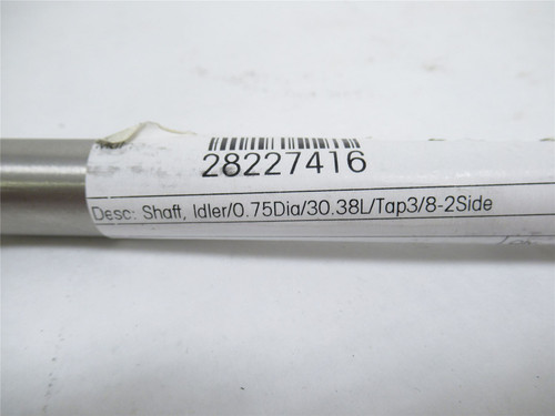 Marel 28227416; Idler Shaft; SS; 3/4"OD x 30.38" Long