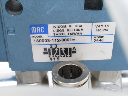 Ross Industries 32253; Air Valve Assembly 0-150PSI