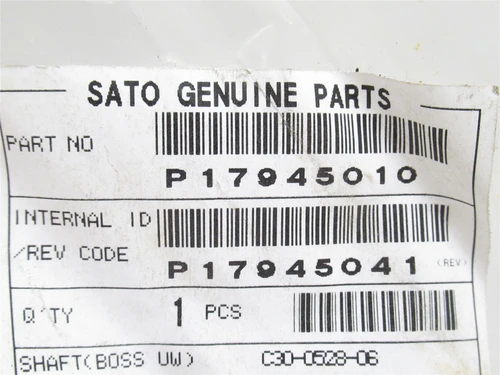 Sato P17945010; Boss UW Shaft; SS; 5/16"OD x6" Long