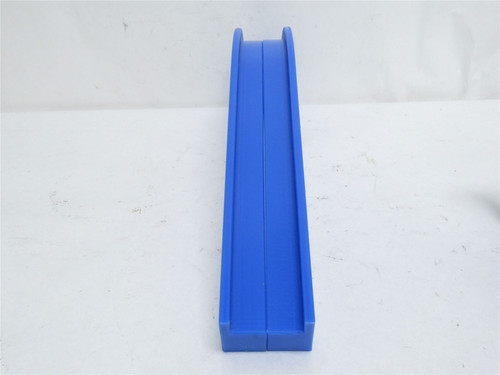 Marel 903DCGW125; Wheel W/Guide Rails 1-1/4"ID; Sanitary Blue