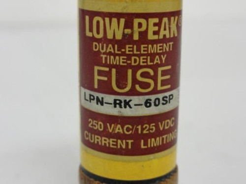 Bussmann LPN-RK-60SP; Fuse; 60A; 250VAC; Dual Element