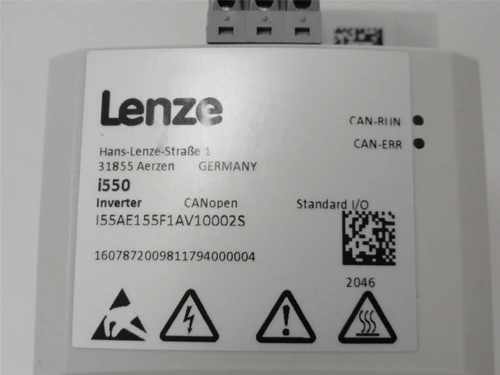 Lenze I55AE155F1AV10002S; Inverter; 400/480VAC; 0.75HP; i550