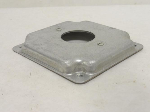Industry-Std 5AA29; Electrical Box Cover; 1-Gang; 4"x4"x1/2"