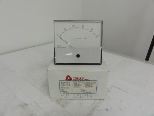 Triplett 420-G; Meter 0-50 DCKV Panel Mount