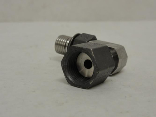 SSP JS4GE; Swivel Nut Elbow; 90Deg; SS-316; 1/4 OFS x 1/4 BOSS