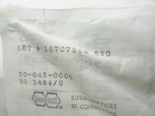 Sealectro 50-045-0000; LOT-2 RF Connector