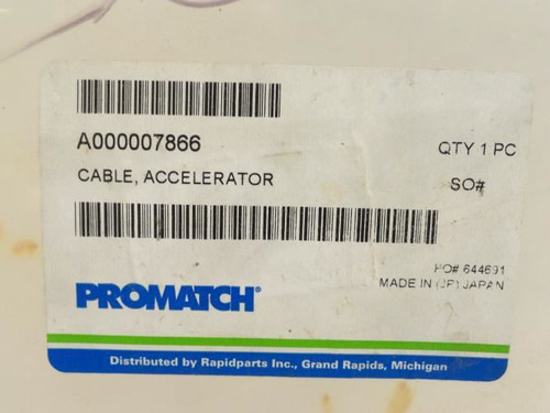 Promatch A000007866; Forklift Accelerator Cable