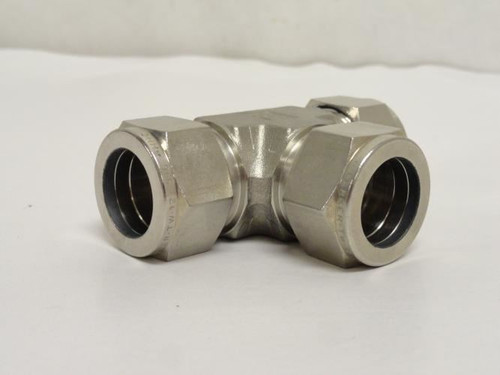 Parker 12-12-12-JBZ-SS; Tube Union Tee SS-316; 3/4" Compression