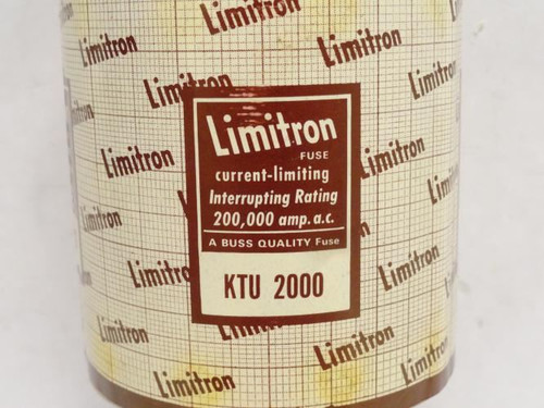 Bussmann KTU-2000; Limitron Fuse; 2000A; 600VAC; Fast Acting