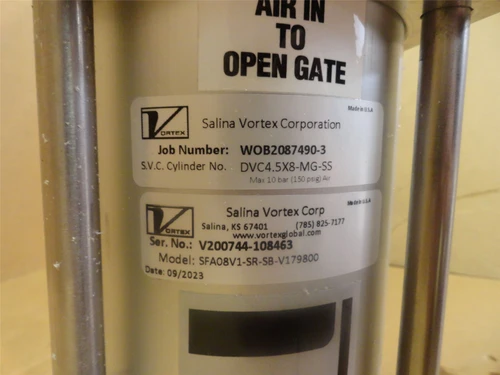 Vortex SFA08V1-SR-SB-V179800; Roller Gate; Size 8" Sq; 150PSI