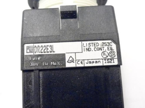 Fuji DR22E3L-H4W; Round Pilot Light; 100-110V; 50/60Hz