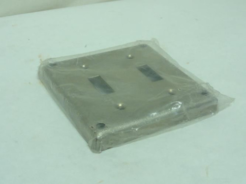 Steel City RS-5; Receptacle Cover; 2-Toggle/Gang; 4"