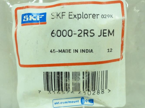 SKF 6000-2R2 JEM; Ball Bearing 10mm ID 26mm OD x 8mm Wide