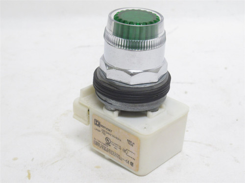 Square D 9001K1L7G; Pushbutton Switch; 220VAC; Green