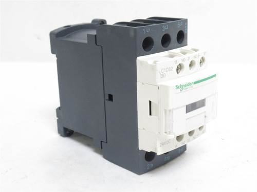 Schneider LC1D32BD; Contactor; 50A; 3-Pole; 600V; Coil: 24VDC