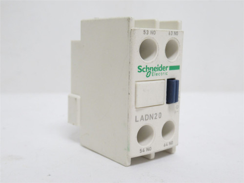 Schneider LADN20; Auxiliary Contact Block; 10A; 600VAC 2-NO