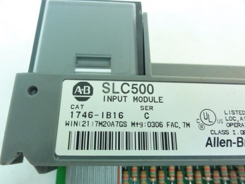 Allen-Bradley 1746-IB16; Input Module; 10-30VDC SER C