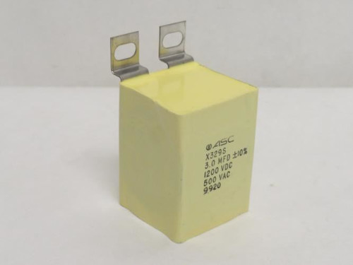 ASC X329S 3.0 MFD; Capacitor 3.0MFD 1200VDC/500VAC;