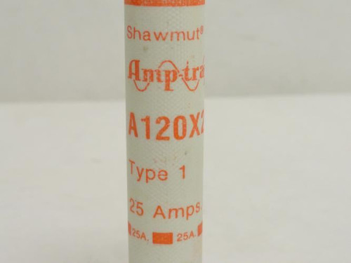 Gould A120X25-1; Amp-Trap Fast Acting Fuse; 25A; 1200V