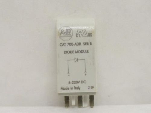 Allen-Bradley 700-ADR; Diode Surge Suppressor; 6-220 VDC