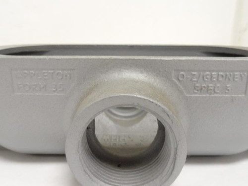 Appleton X125-M; Conduit Body; 1-1/4NPT; Form 35; Malleable Iron