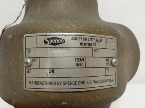 Spence 810NFEA-W-125; Bronze Pressure Relief Valve; 1"; 125PSI