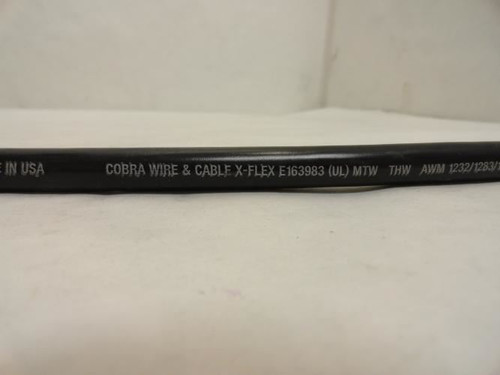Cobra Wire E163983; X-Flex Assembled Cable 600V 2/0AWG 30" Long