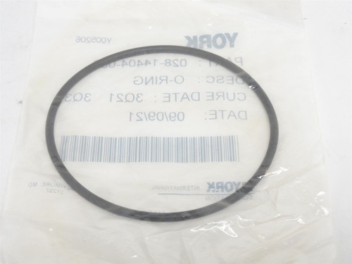 York 028-14404-000; Filter O-Ring 3-1/2"ID x 3-3/4"OD