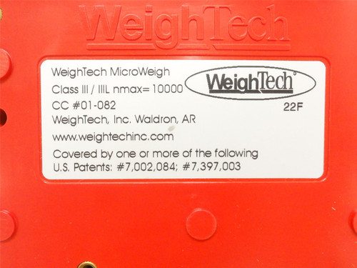 WeighTech 01-082; Digital Weight Indicator Back Panel