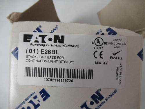 Eaton E26BL; Stacklight Base for Light 65mm