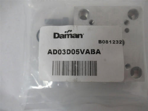 Daman AD03D05VABA; Hydraulic Valve Adapter 3000Psi Rating