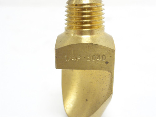 Spraying Systems 1/4P5040; Brass Flat Nozzle Spray Tip 1/4NPT