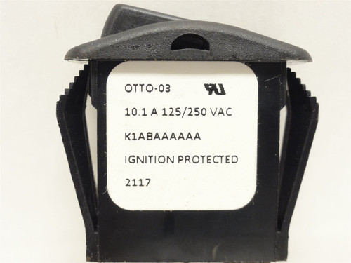 Otto K1ABAAAAAA; Sealed Rocker Switch; 10.1A; 125/250VAC/DC