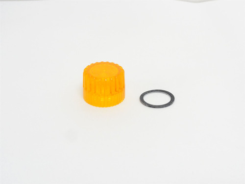 Square D 9001A7; Illuminated Amber Push Button Cap; Size 30mm