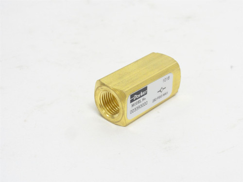 Parker 3393000; Brass Flow Control Valve; 1/8NPT; 250PSI