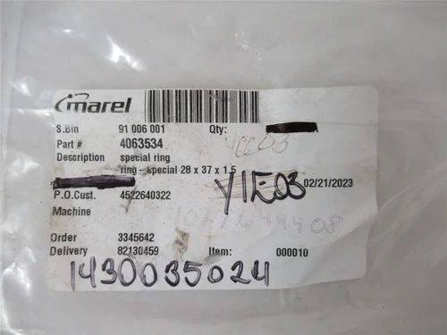 Marel 4063534; Special Ring 28x37x1.5