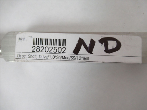 Continental Mfg 28202502; Shaft Drive1"Square/MOD/SS/12" Belt