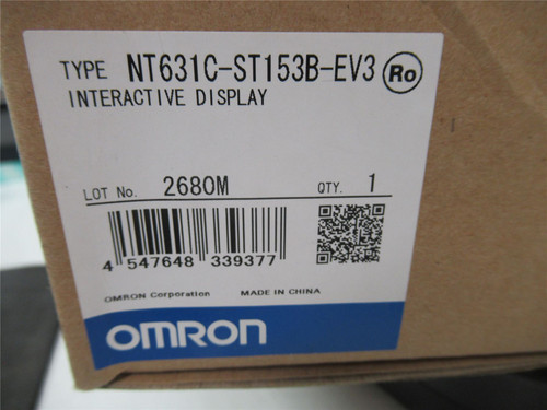Omron NT631C-ST153B-EV3; Touch Screen 10.4" (programmed)