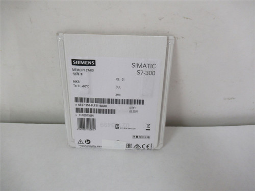 Siemens BES7953-BLF31-0AA0; Micro MemoryCard 3 3V Nflash 64KB
