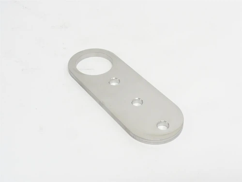 Marel 4263084; Knife Slicer Plate; SS; 4-7/8" Long; 1-3/4" W
