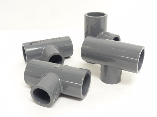 Charlotte 801-131; Lot-4; Tee Pipe Fitting; 1 x 1 x 3/4" Slip