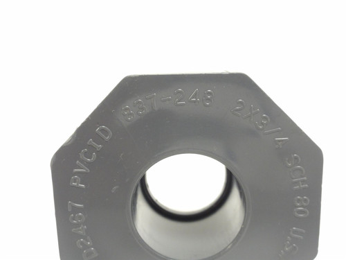 Charlotte 837-248; Hex Reducer; 2" Spigot x 3/4NPT; Sch: 80
